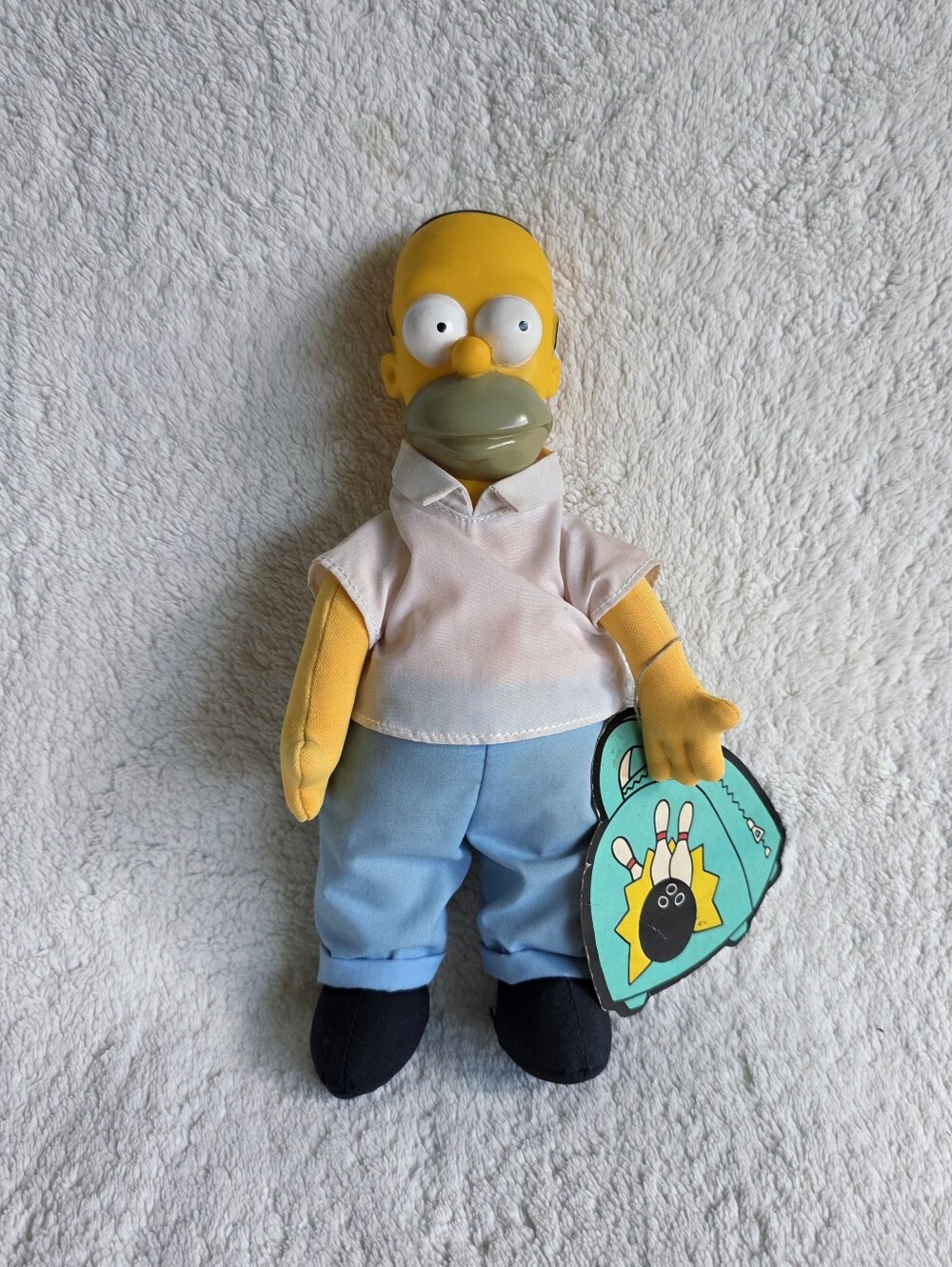 The Simpsons 9 Inch Plush 20th C FOX Homer Simpson Figure with Soft Body 1990